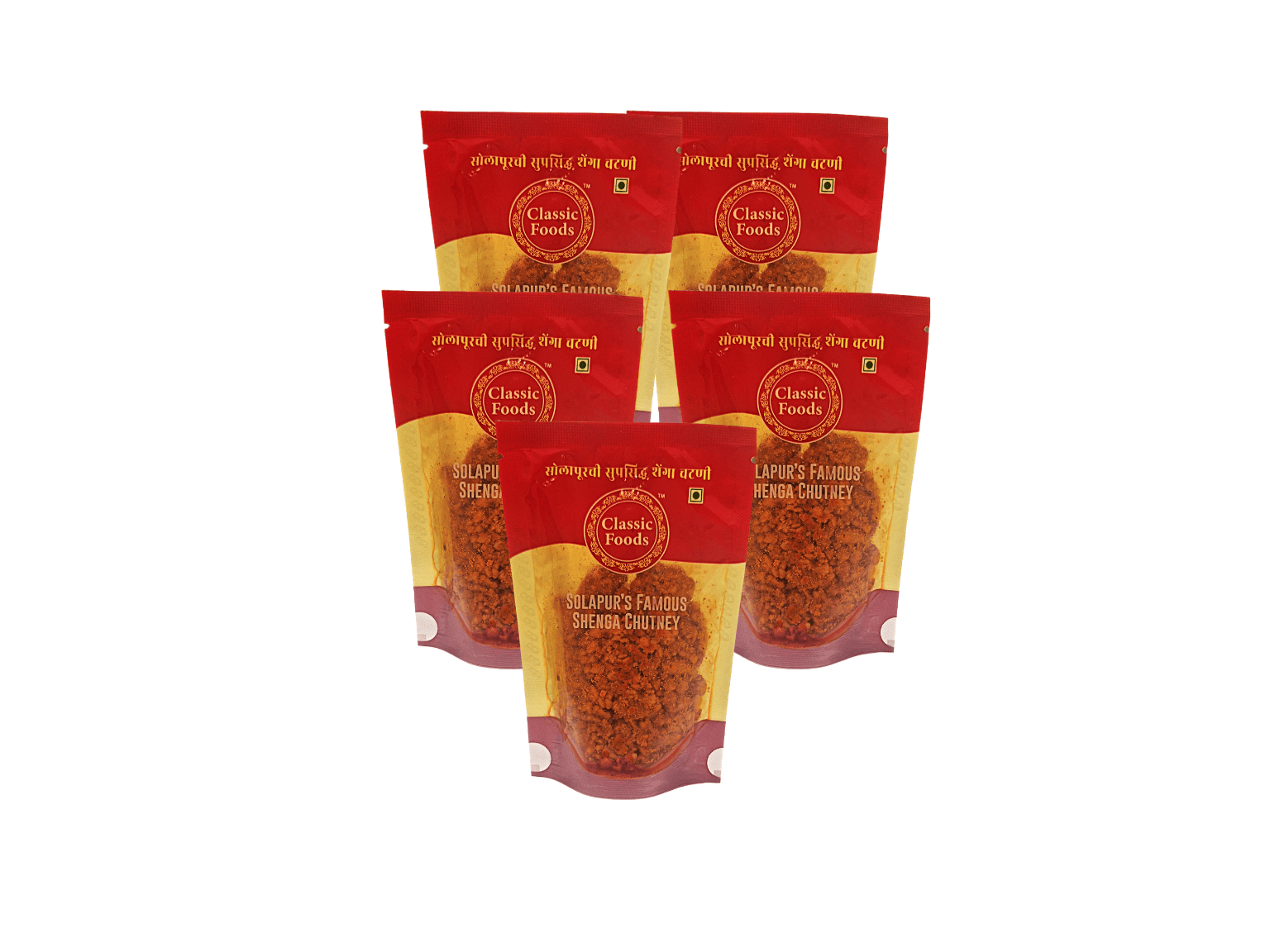 Travel Easy Shenga Chutney Packets (100gm - Pack of 5) Regular