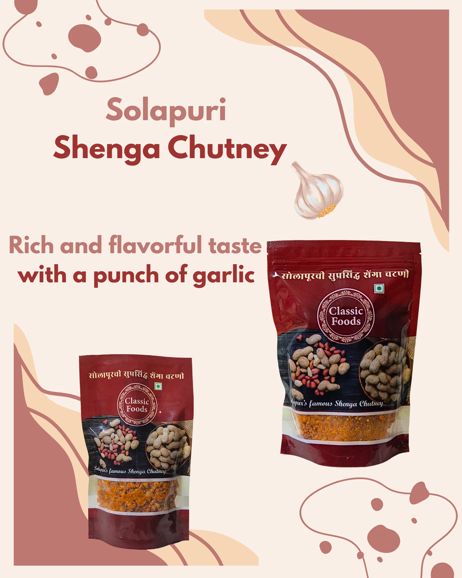 a Shenga Chutney Garlic Mobile